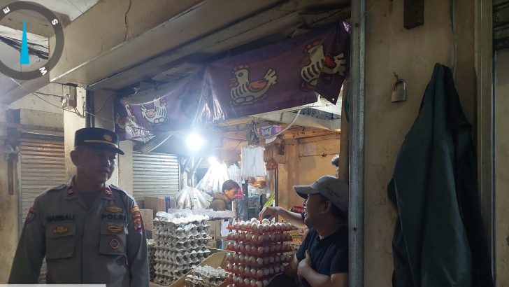 Personil Satbinmas Sambangi Pedagang di Pasar Tigaraksa, Himbau Waspadai Aksi Kejahatan