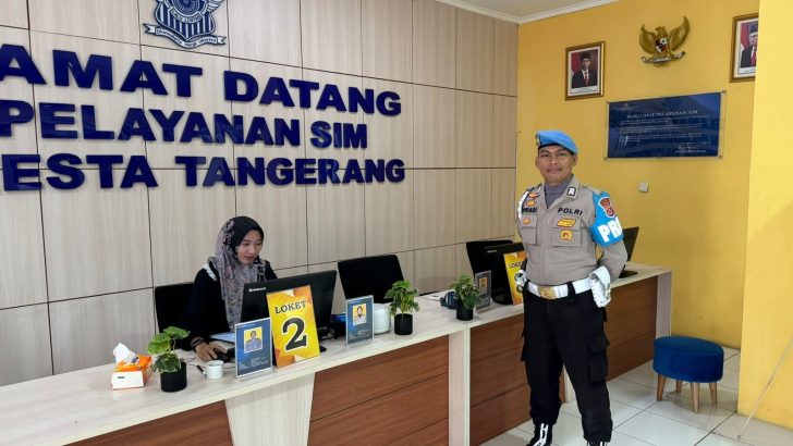 PENGECEKAN PETUGAS SATPAS SIM POLRESTA TANGERANG OLEH PIKET SIPROPAM POLRESTA TANGERANG