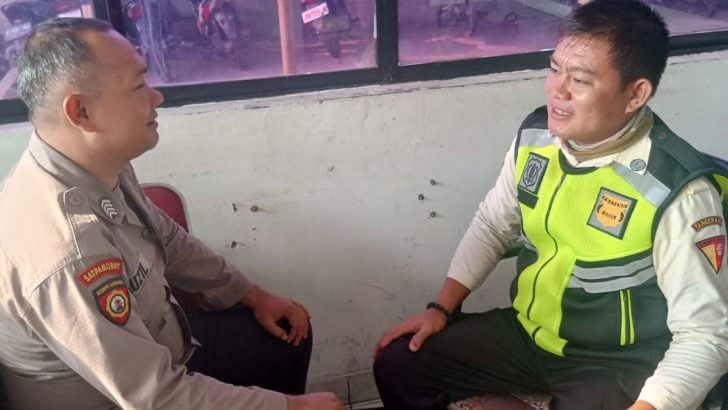 Panit Pam Waster dan Personil Sat Pamobvit Polresta Tangerang melaksanakan patroli ke kantor pelayanan dan pemeliharaan Kawasan Industri dan Pergudangan Cikupamas (KIPC).