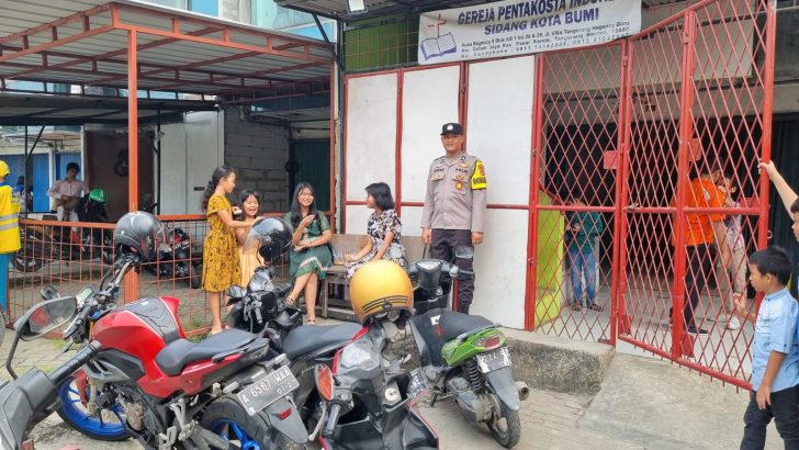 Bhabinkamtibmas Polsek Pasar Kemis Polresta Tangerang Berikan Pelayanan Melalui Pam Gereja GPI