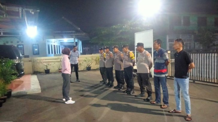 Antisipasi Balap Liar dan kejahatan jalanan, Kapolsek Kresek pimpin giat Cipkon dimalam hari