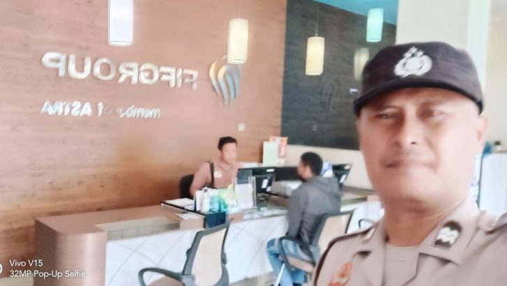 Aiptu Dhermawan; Laksanakan Sambang Kontrol Dan Pantau Objek Vital Kantor FIF Citra Raya