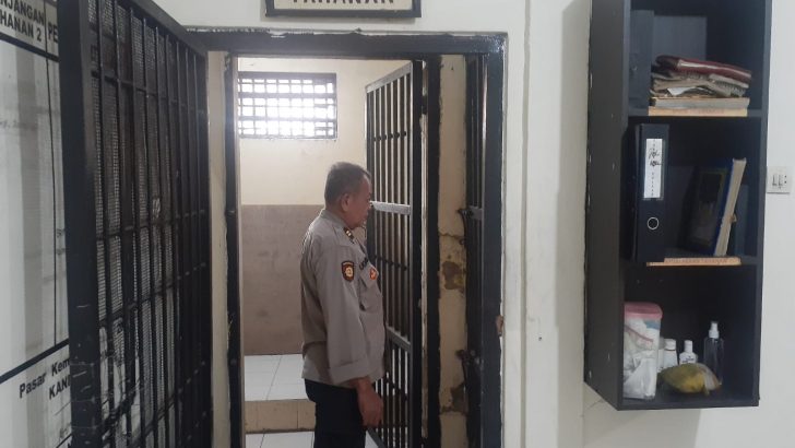 KSPK Polsek Pasar Kemis Cek Ruang Tahanan
