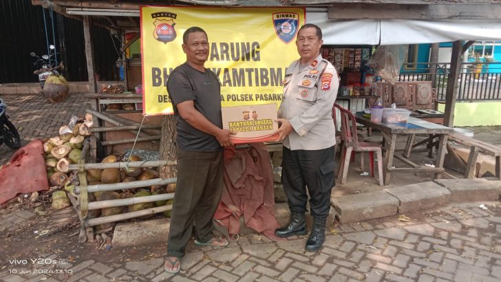 Kanit Binmas Sambang Ke Warung Bhabinkamtibmas Desa Gelam Jaya