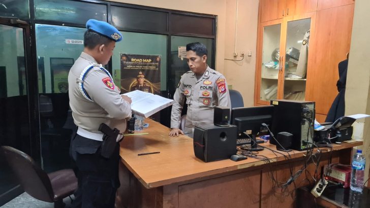 PENGECEKAN KESIAPSIAGAAN POLSEK CISOKA OLEH SIPROPAM POLRESTA TANGERANG