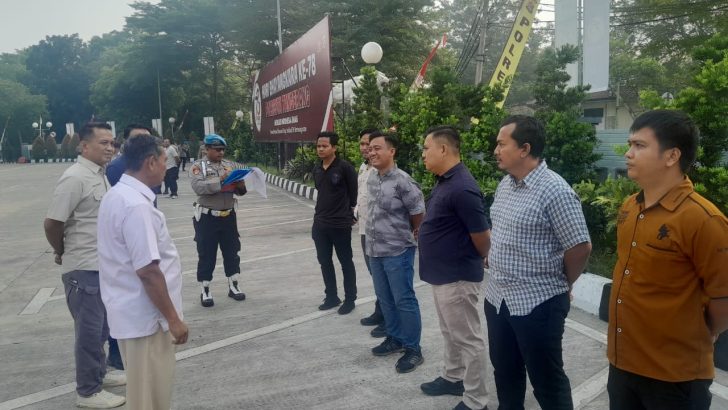 PENGECEKAN ANGGOTA PADA APEL FUNGSI SATINTELKAM OLEH SIPROPAM POLRESTA TANGERANG 