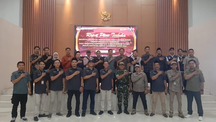 Bripka Imam Siswoyo Hadiri Rapat Pleno Terbuka ( DPHP ) Kecamatan Panongan Pemilih Serentak 2024