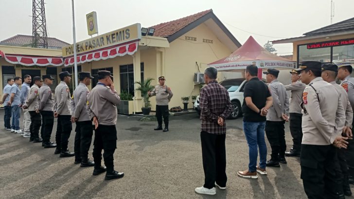 Pawas Polsek Pasar Kemis Polresta Tangerang Iptu Wigiyanto Pimpin Apel Pagi