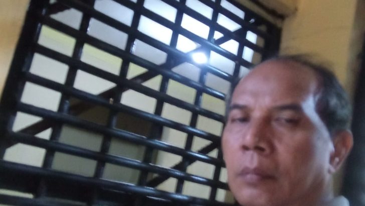 Ka SPKT Polsek Rajeg secara rutin melakukan pengecekan tahanan