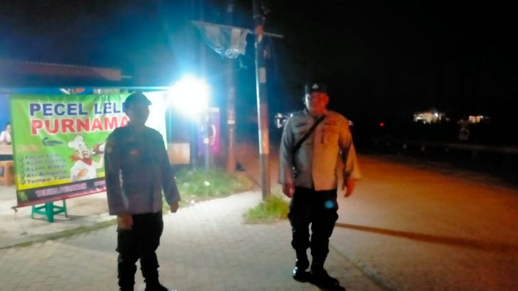 Patroli Barcode Dan Patroli Mobile Dilaksanakan Oleh Anggota Polsek Cisoka Polresta Tangerang Untuk Antisipasi Genk Motor Di Jam Rawan.