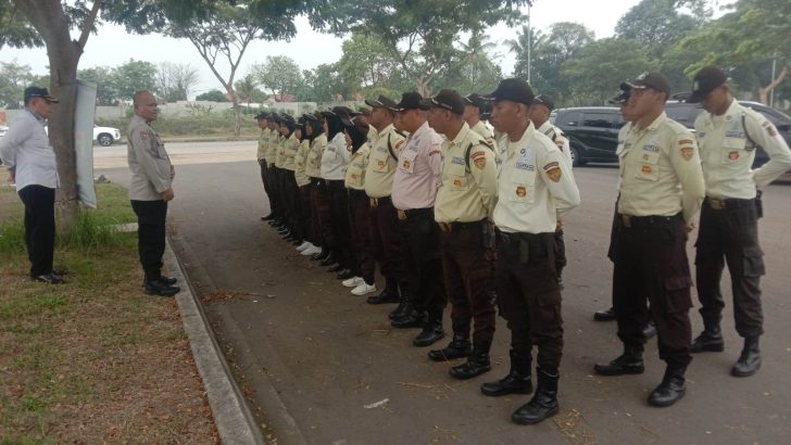 Satbinmas Polresta Tanegrang Laksanakan Kegiatan Pembinaan Satpam