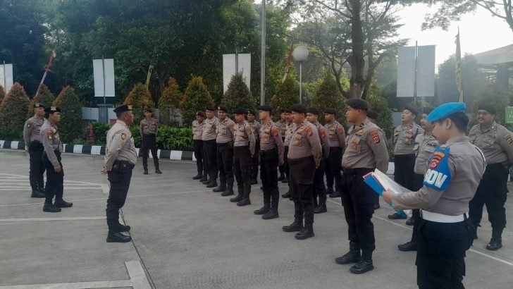 PENGECEKAN ANGGOTA PADA APEL FUNGSI SATSAMAPTA OLEH SIPROPAM POLRESTA TANGERANG 