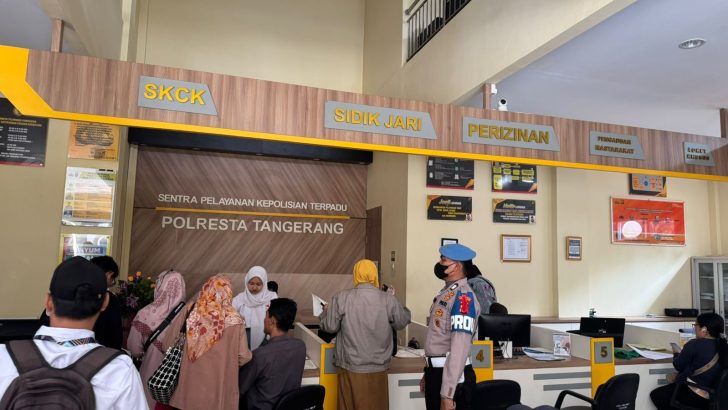 Evaluasi Berkala, Sipropam Polresta Tangerang Pantau Pelayanan SKCK