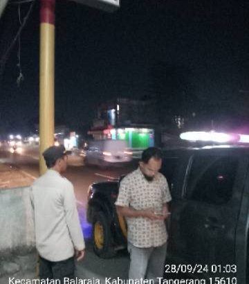 Anggota Polsek Balaraja Melakukan Patroli Mobile Polsek  Balaraja Ciptakan kondusifitas Warga