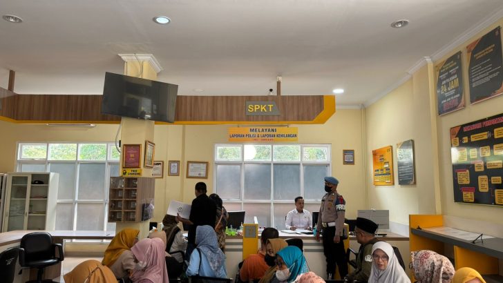 Gedung pelayanan SPKT dilakukan pengecekan oleh Sipropam Polresta Tangerang