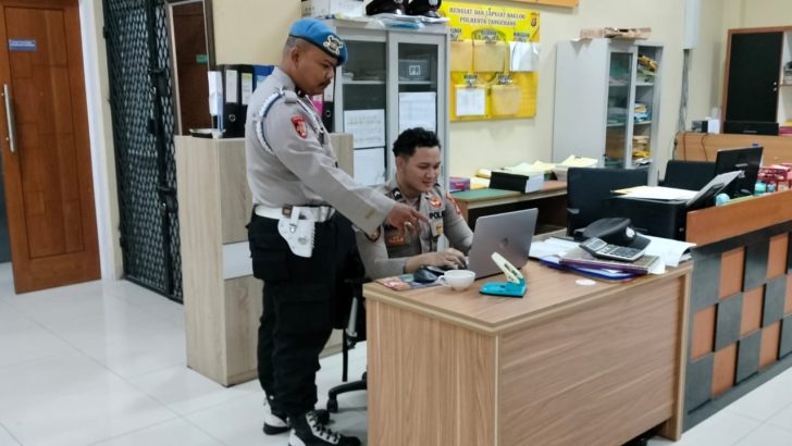 RUANG BAGLOG POLRESTA TANGERANG DICEK OLEH SIPROPAM