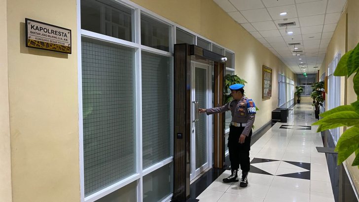 SIPROPAM CEK SITUASI RUANG KERJA KAPOLRESTA TANGERANG