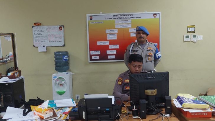 RUANG SATSAMAPTA POLRESTA TANGERANG DICEK OLEH SIPROPAM