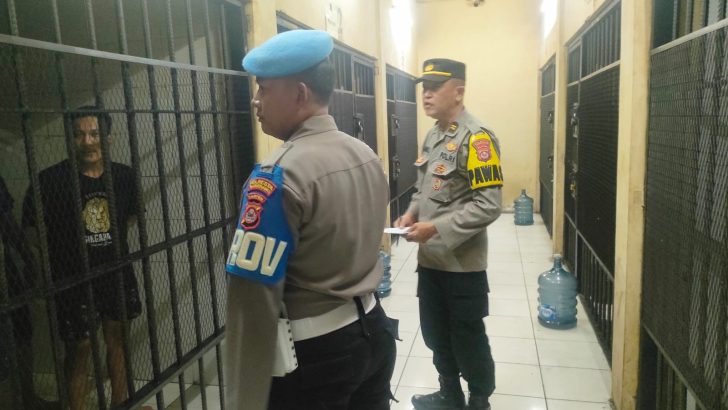 Pengecekan ruang tahanan Polresta Tangerang oleh Sipropam