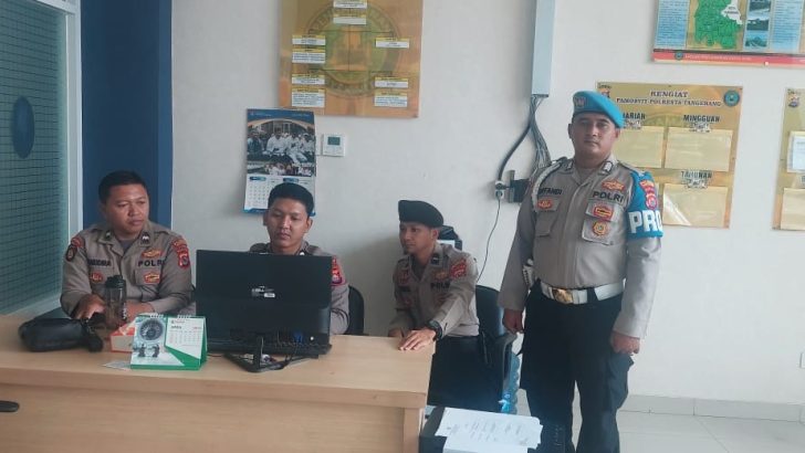 RUANG SATPAMOBVIT POLRESTA TANGERANG DICEK OLEH SIPROPAM