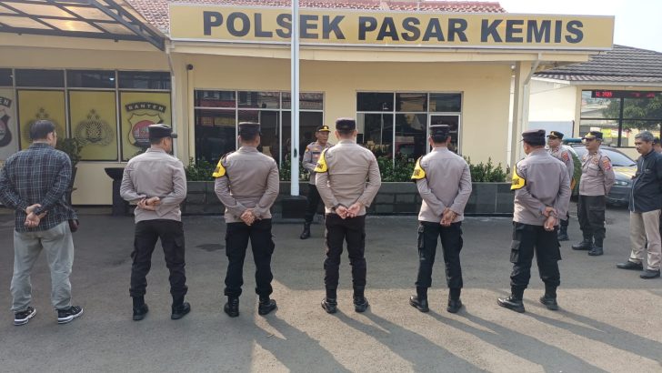 Wakapolsek Pasar Kemis Pimpin Apel Pagi Sampaikan Arahan