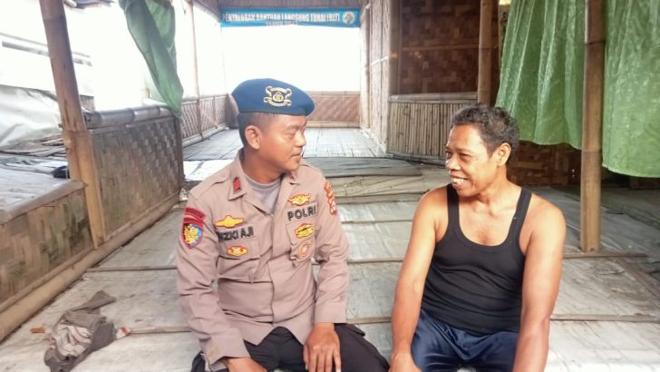 Bharaka Riski melaksanakan patroli barcode di Pulo cangkir