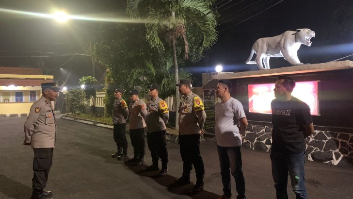 Polsek Mauk Polresta Tangerang Polda Banten Giat Apel Malam Di Lanjutkan Patroli Mobile
