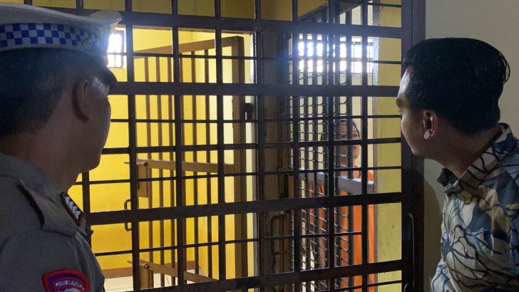 Personil Polsek Mauk Polresta Tangerang Polda Banten Cek Ruang Tahanan Pagi Hari