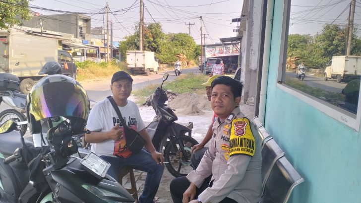 Patroli Dialogis Bhabinkamtibmas Sampaikan Pesan Kamtibmas