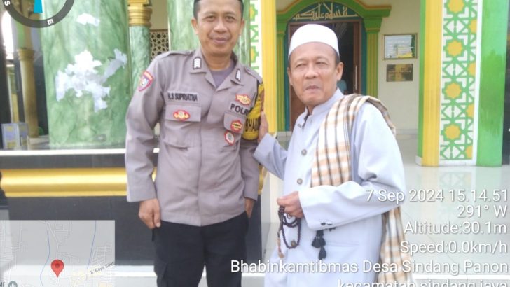 Bhabinkamtibmas Desa Sindang Panon Ajak Tokoh Agama Berperan Aktif Jaga Kamtibmas
