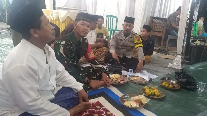 Hadiri Doa Tahlil, Babinkamtibmas Berikan Pesan Kamtibmas Pada Jamaah