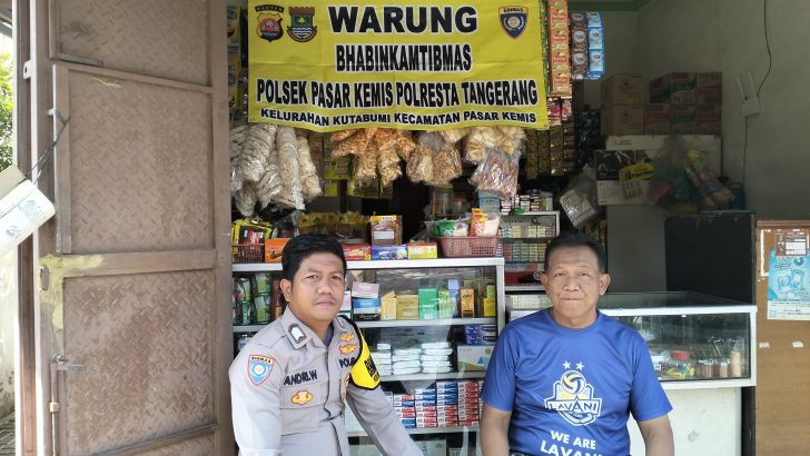 Bhabinkamtibmas Sambang di Warung Warga Binaannya Sampaikan Pesan Harkamtibmas