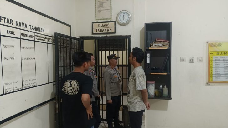 Pawas Ipda M. Arifin dan Piket Fungsi Cek Tahanan
