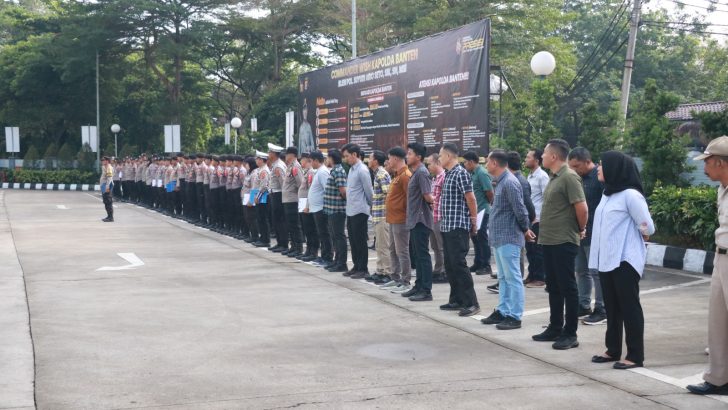 Kasat Pam Obvit Pimpin Apel Pagi, Untuk Memberikan Motivasi Kepada Personel Bag Ops Polresta Tangerang