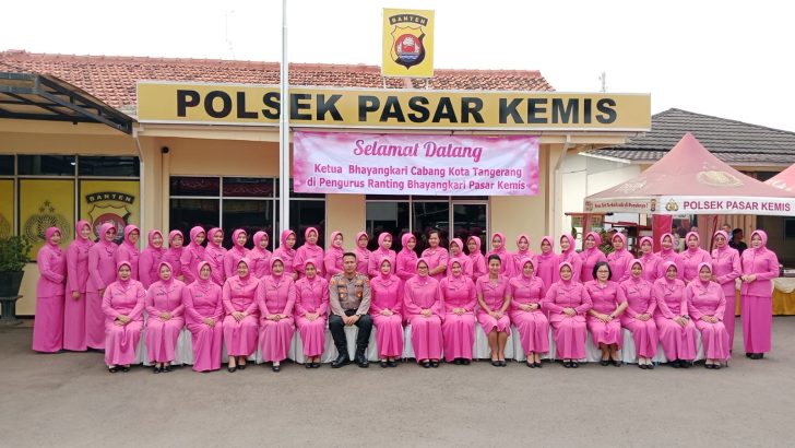 Kunjungan Kerja Ketua Bhayangkari Cabang Kota Tangerang ke Polsek Pasar Kemis