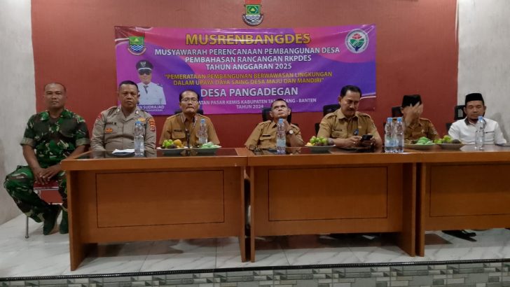 Bripka Kahar Mujiono Hadiri Kegiatan Musrembang di Desa Pangadegan