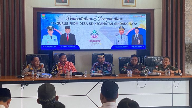 Wakapolsek Pasar Kemis Hadiri Pembentukan Pengurus FKDM Kecamatan Sindang Jaya