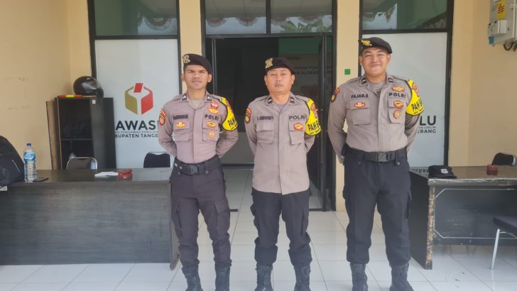 Kantor Bawaslu kabupaten Tangerang Dijaga Personil Polresta Tangerang