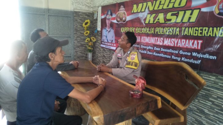 Bripka Jon Peter Gaol Giat Minggu Kasih di Wilkum Polsek Balaraja