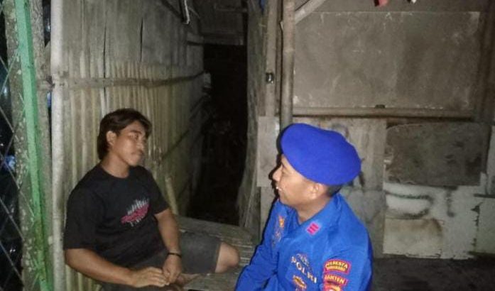 Laksanakan Patroli Barcode dan memberikan himbauan Kamtibmas