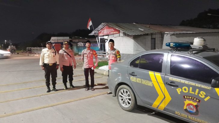 Jajaran Polsek Pasar Kemis Polresta Tangerang Rutin Patroli Malam