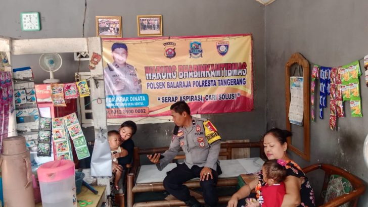 Bhabinkamtibmas Desa sentul Polsek Balaraja Polresta Tangerang Aipda ikrar dinata,memberikaan himbauan kepada warga Binaan, tentang pilkada yang aman, damai dan sejuk