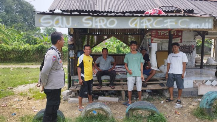 Polisi Peduli pengangguran (Poliran) Aipda Kodir Bhabinkamtibmas Desa Cangkudu Polsek Balaraja Polresta Tangerang, memberikaan pesan-pesan kamtibmas kepada warga Binaan.