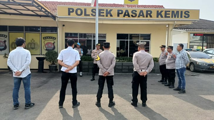 Pawas Polsek Pasar Kemis Polresta Tangerang Pimpin Apel Ops Cipkon Patroli Mobile