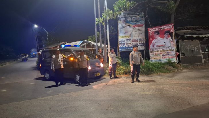 Polsek Rajeg, giat patroli mobile wilayah, antisipasi tawuran dan geng motor.