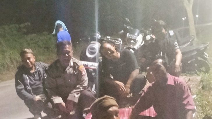 Bripka Dimas H A gencarkan giat Patroli Mobile malam hari antisipasi Kejahatan Jalanan
