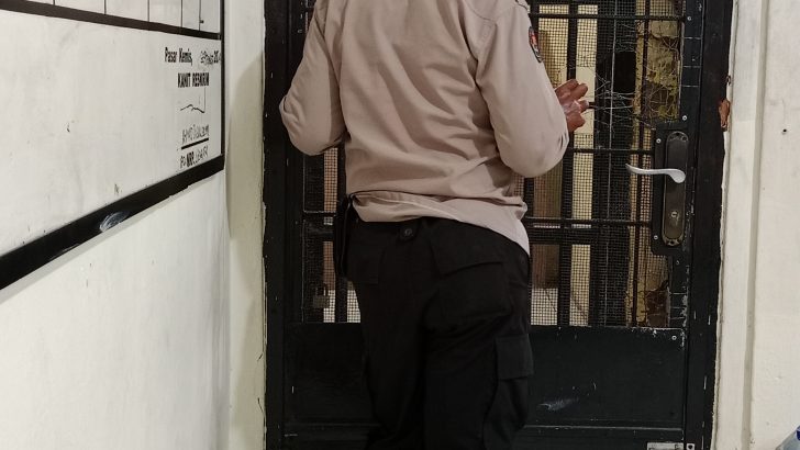 Piket Pawas Polsek Pasar Kemis Polresta Tangerang Cek dan Kontrol Ruang Tahanan