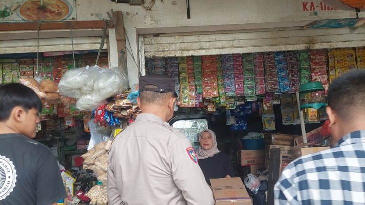 PS. Kanit Bintibsos Satbinmas Polresta Tanegrang Himbau Pedagang, Waspadai Tindak Kejahatan