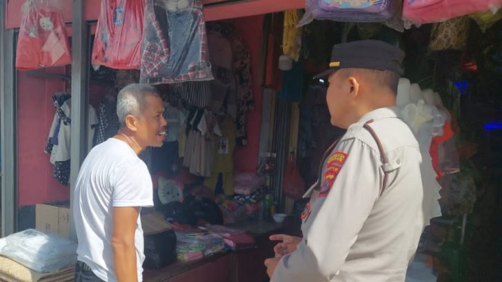 Personil Satbinmas Polresta Tangerang laksanakan kegiatan rutin sambang Kamtibmas di Pasar