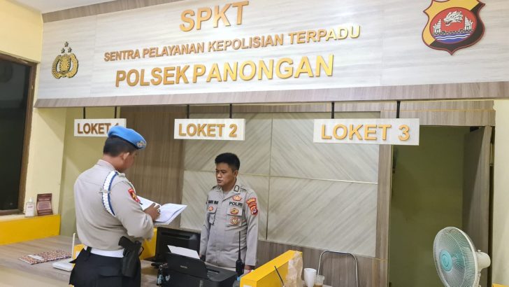 PENGECEKAN KESIAPSIAGAAN POLSEK  PANONGAN OLEH SIPROPAM POLRESTA TANGERANG